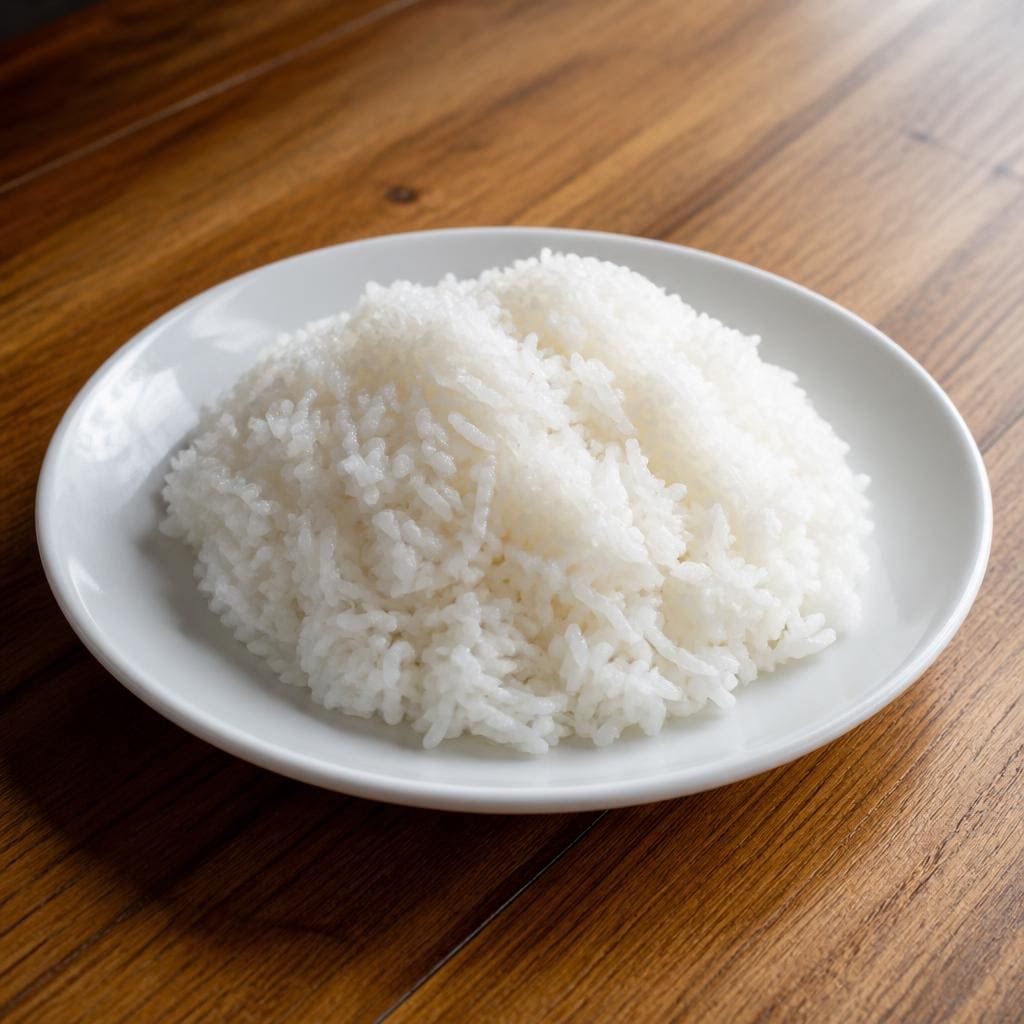 Nasi Putih Warkop 88 sebagai pelengkap makanan
